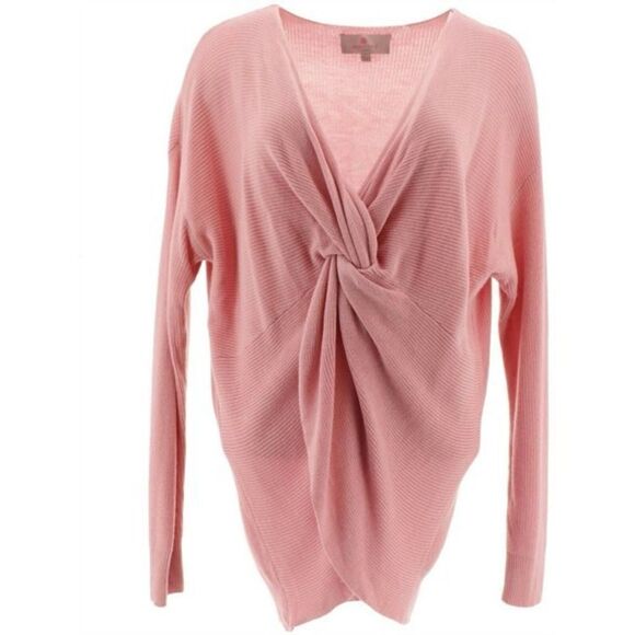 Laurie Felt Twist Front Cashmere Blend Sweater - Picture 4 of 7